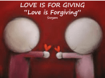 ‘LOVE IS For Giving’ –  ‘FORGIVENESS’ IN 5&nbsp;STEPS