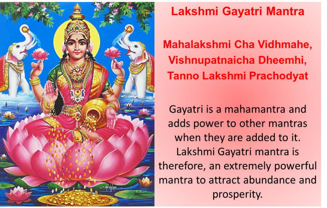 Sargam Lakshmi Gayatri mantra for abundance